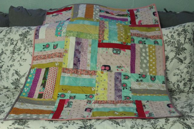 Rail Fence Baby Quilt